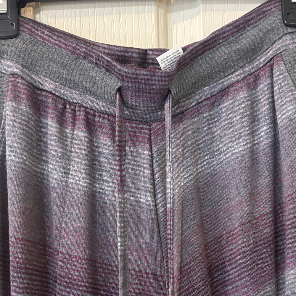 Striped Gray and Purple Jogger Pants - Picture 5 of 7